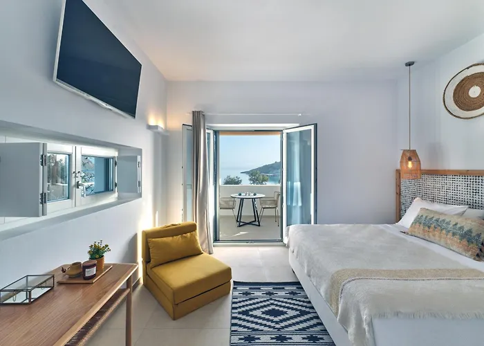 Private Luxury Scarlet Beachfront Villa, Molos, Paros