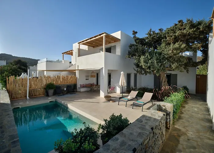 Private Luxury Scarlet Beachfront Villa, Molos, Paros